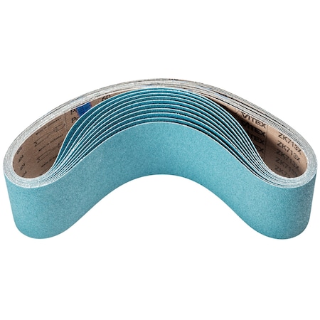 Pferd Coated Belt, Zirc, 4"x36", 60 Grit, 4" W, 36" L, Coated, Zirconia Alumina, 60 Grit 49882